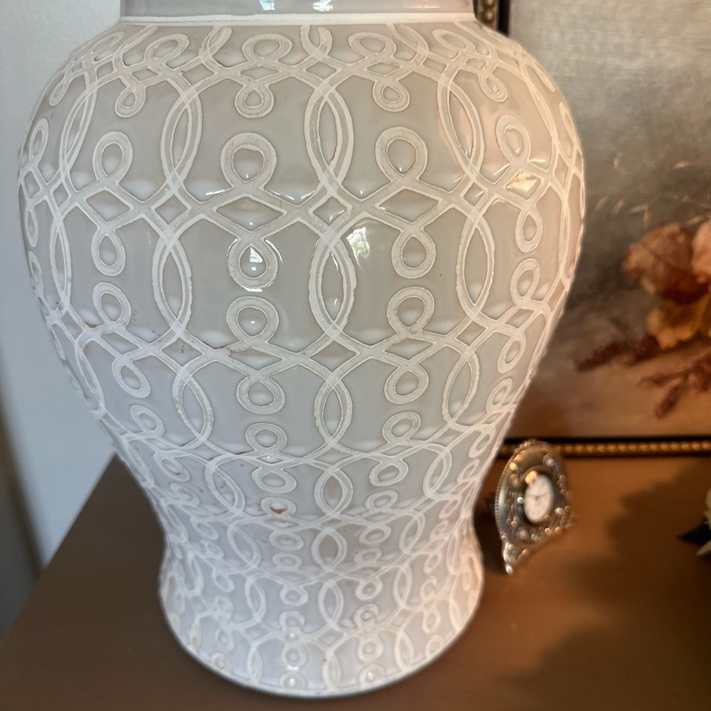 Elegant White Ceramic Vase